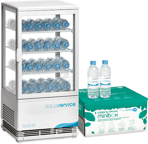 ▷ Botellines de agua mineral a domicilio Aquaservice