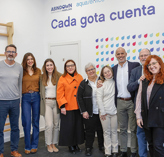 Equipo Asindown con Aquaservice