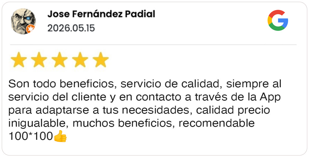 Opinion de cliente 1 en Google