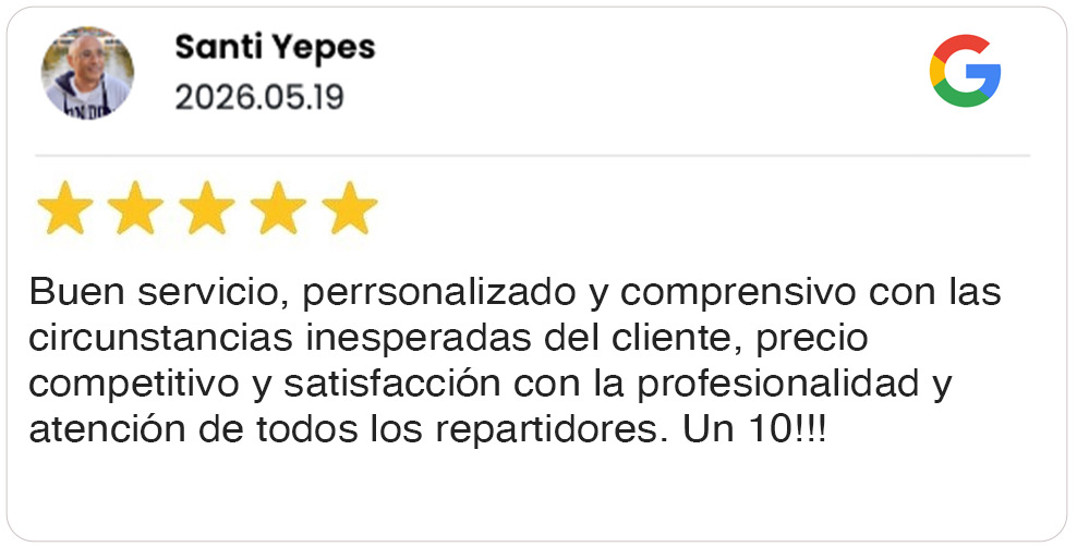 Opinion de cliente 3 en Google