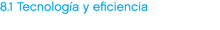 8.1 Tecnolog a y eficiencia