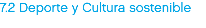 7.2 Deporte y Cultura sostenible