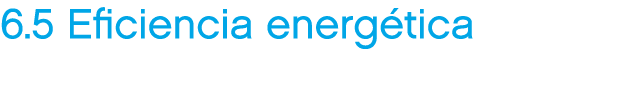 6.5 Eficiencia energ tica