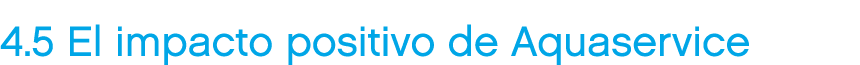 4.5 El impacto positivo de Aquaservice 