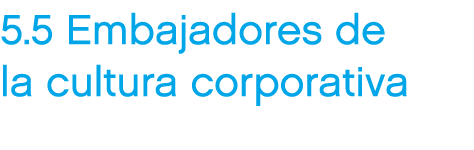 5.5 Embajadores de la cultura corporativa