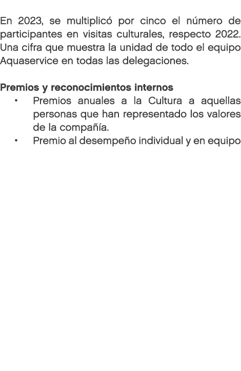  En 2023, se multiplic por cinco el n mero de participantes en visitas culturales, respecto 2022. Una cifra que mues...