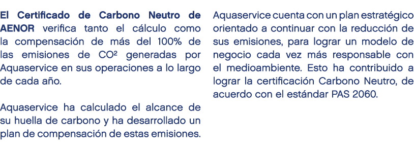 El Certificado de Carbono Neutro de AENOR verifica tanto el c lculo como la compensaci n de m s del 100% de las emisi...