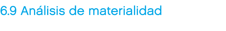 6.9 An lisis de materialidad