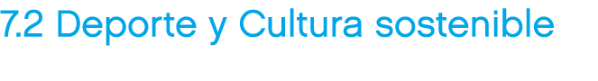 7.2 Deporte y Cultura sostenible