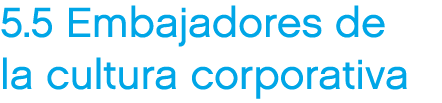 5.5 Embajadores de la cultura corporativa
