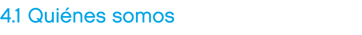 4.1 Qui nes somos